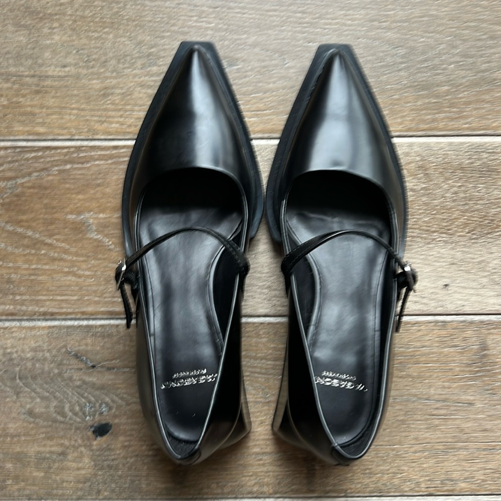 Vagabond Shoemakers, black leather shoes, size 36